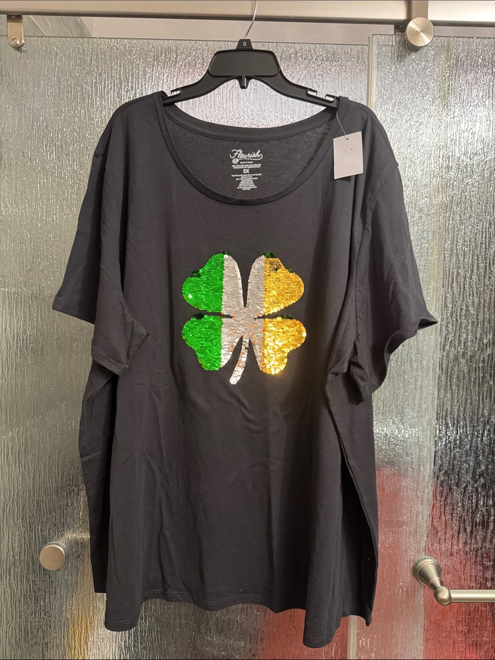 Sequin Shamrock Tshirt